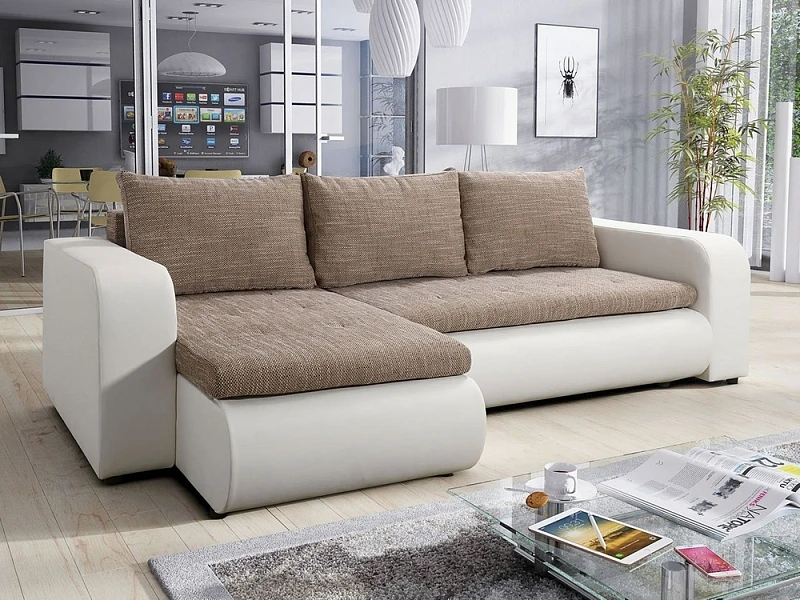 Rozkládací sedačka s úložným prostorem BROOKLYN Soft 017 + Lawa 02 
