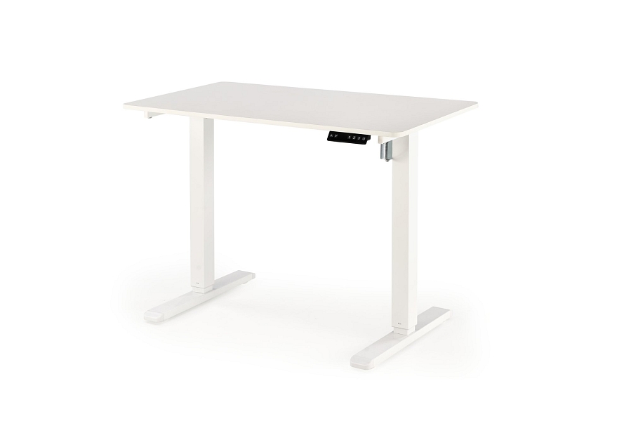 Výškově nastavitelný psací stůl B53 105 × 56 cm bílý
