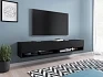 Závěsný TV stolek ADENIK s LED osvětlením 180cm grafitový