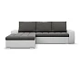 Rohova sedací souprava AURORA do L šedá a bílá