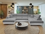 Sedací souprava TOREZIO BIS s rozkladem na spaní a úložným prostorem - Soft 017 + Lux 05