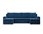Sedačka ve tvaru U FORESTA ULL světle modrá