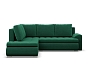 Sedačka FORESTA LO lahvově zelená
