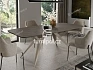 Rozkládací jídelní stůl AXIS 160 Dark Grey Chicago Concrete