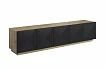 TV skříňka ASHA 200 cm artisan / černý mat