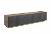 TV skříňka ASHA 200 cm dub artisan / rivier stone