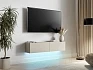 Závěsný TV stolek GOVI 140 s LED osvětlením
