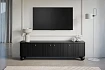 Moderní TV skříňka Vesper 187 cm - Černá / zlatá