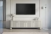 Moderní TV skříňka Vesper 187 cm - Kašmír / černá