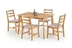 Jídelní set CORDOBA stůl a židle 1+4 světlý dub