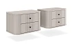Set závěsných nočních stolků Vesper 56 cm - Kašmír / černá